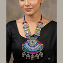 SNERA Mirror And Pearl Embellished Ethnic Necklace Set