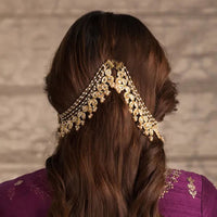 SNERA Fancy Kundan And Pearl Kanchain for Festive Look