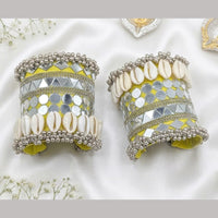 SNERA Glamorous Mirror And Shell Bracelet