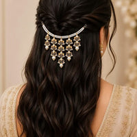 SNERA Delicate Pota Stone And Pearl Hair Accessories For Women