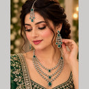 SNERA Ethnic Pota Stone Multi Layer Necklace Set