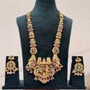 SNERA Timeless Pota Stone And Beads Temple Long Necklace Set