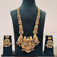 SNERA Timeless Pota Stone And Beads Temple Long Necklace Set