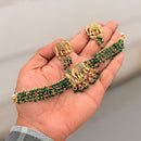SNERA Ethnic Pota Stone And Pearl Necklace Set