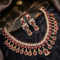SNERA Designer American Daimond Necklace Set 