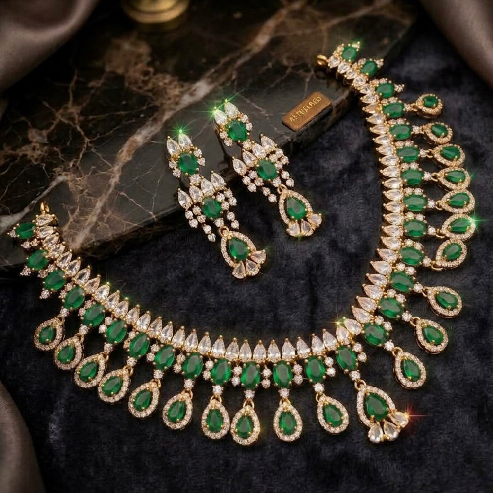 SNERA Designer American Daimond Necklace Set