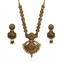 Urthn South Indian Style Antique Gold Plated Pearl Necklace Set  (Pack of 6)