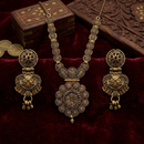 Urthn South Indian Style Antique Gold Plated Pearl Necklace Set  (Pack of 6)