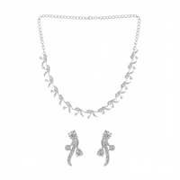Darshana Jewels Premium Austrian Stone Necklace Set for Women (Set of 3)