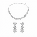 Darshana Jewels Sparkling Austrian Stone Jewellery Set with Earrings (Set of 3)