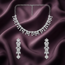 Darshana Jewels Glamorous Austrian Stone  Necklace Set (Set of 3)