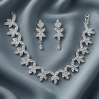 Darshana Jewels Radiant Austrian Stone Fashion Necklace Set (Set of 3)