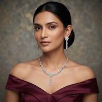 Darshana Jewels Festive Austrian Stone Statement Jewellery Set (Set of 3)