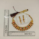 Urthn Gold Plated Pearl & Crystal Necklace Set for Women Traditional Jewellery (pack Of 3)