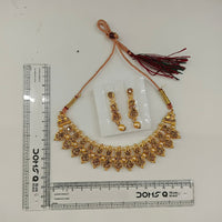 Urthn Gold Plated Pearl & Crystal Necklace Set for Women Traditional Jewellery (pack Of 3)