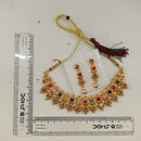 Urthn Gold Plated Pearl & Crystal Necklace Set for Women Traditional Jewellery (pack Of 3)