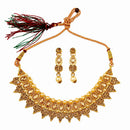 Darshana Jewels Elegant Pota Stone Austrian Stone & Pearl Necklace Set for Women (Pack of 3)