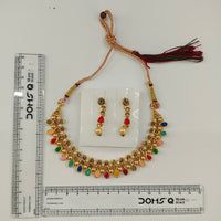 Urthn Gold Plated Pearl & Crystal Necklace Set for Women Traditional Jewellery (Pack of 6)
