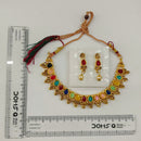 Urthn Gold Plated Pearl & Crystal Necklace Set for Women Traditional Jewellery (Pack of 6)