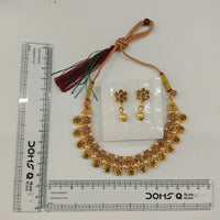 Urthn Gold Plated Pearl & Crystal Necklace Set for Women Traditional Jewellery (Pack of 6)