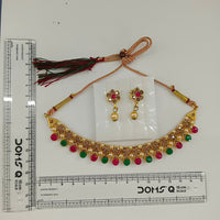Urthn Gold Plated Pearl & Crystal Necklace Set for Women Traditional Jewellery (Pack of 6)