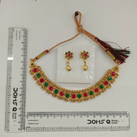 Urthn Gold Plated Pearl & Crystal Necklace Set for Women Traditional Jewellery (Pack of 6)