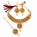 Urthn Beautiful Crystal & Austrian Stone Jewellery Set for Women Festive & Special Occasions(Pack of 3)