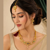 Urthn Beautiful Crystal & Austrian Stone Jewellery Set for Women Festive & Special Occasions(Pack of 3)