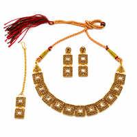 Urthn Beautiful Crystal & Austrian Stone Jewellery Set for Women Festive & Special Occasions(Pack of 3)