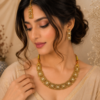 Urthn Beautiful Crystal & Austrian Stone Jewellery Set for Women Festive & Special Occasions