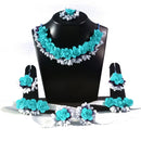 Kavya's Kreation Flower Necklace Set for Haldi Ceremony  Combo Set
