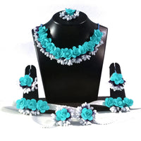 Kavya's Kreation Flower Necklace Set for Haldi Ceremony  Combo Set