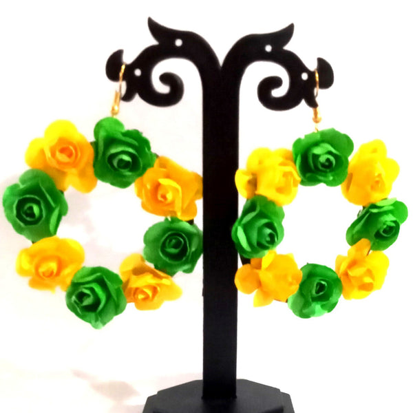 Kavya's Kreation Floral Design Earrings