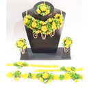 Kavya's Kreation Flower Necklace Set for Haldi Ceremony Combo Set