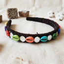 Kavya's Kreation Trendy Shell & Mirror Embellished Hairband