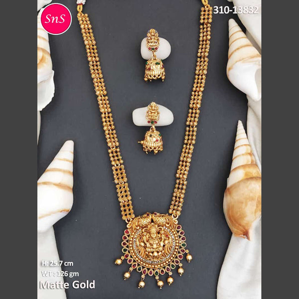 Everlasting Quality Jewels Gold Plated Temple Long Necklace Set