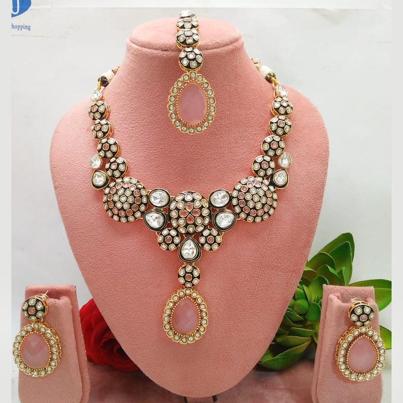 Everlasting Quality Jewels Gold Plated Kundan Necklace Set