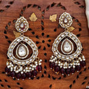 Everlasting Quality Jewels Gold Plated Kundan Dangler Earrings