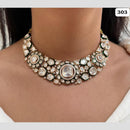Everlasting Quality Jewels Gold Plated Polki Kundan Stone And Meenakari Necklace