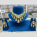 Everlasting Quality Jewels Gold Plated Polki Kundan Stone And Meenakari Necklace Set