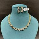 Everlasting Quality Jewels Gold Plated American Diamond Necklace Set