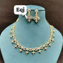 Everlasting Quality Jewels Gold Plated American Diamond Necklace Set