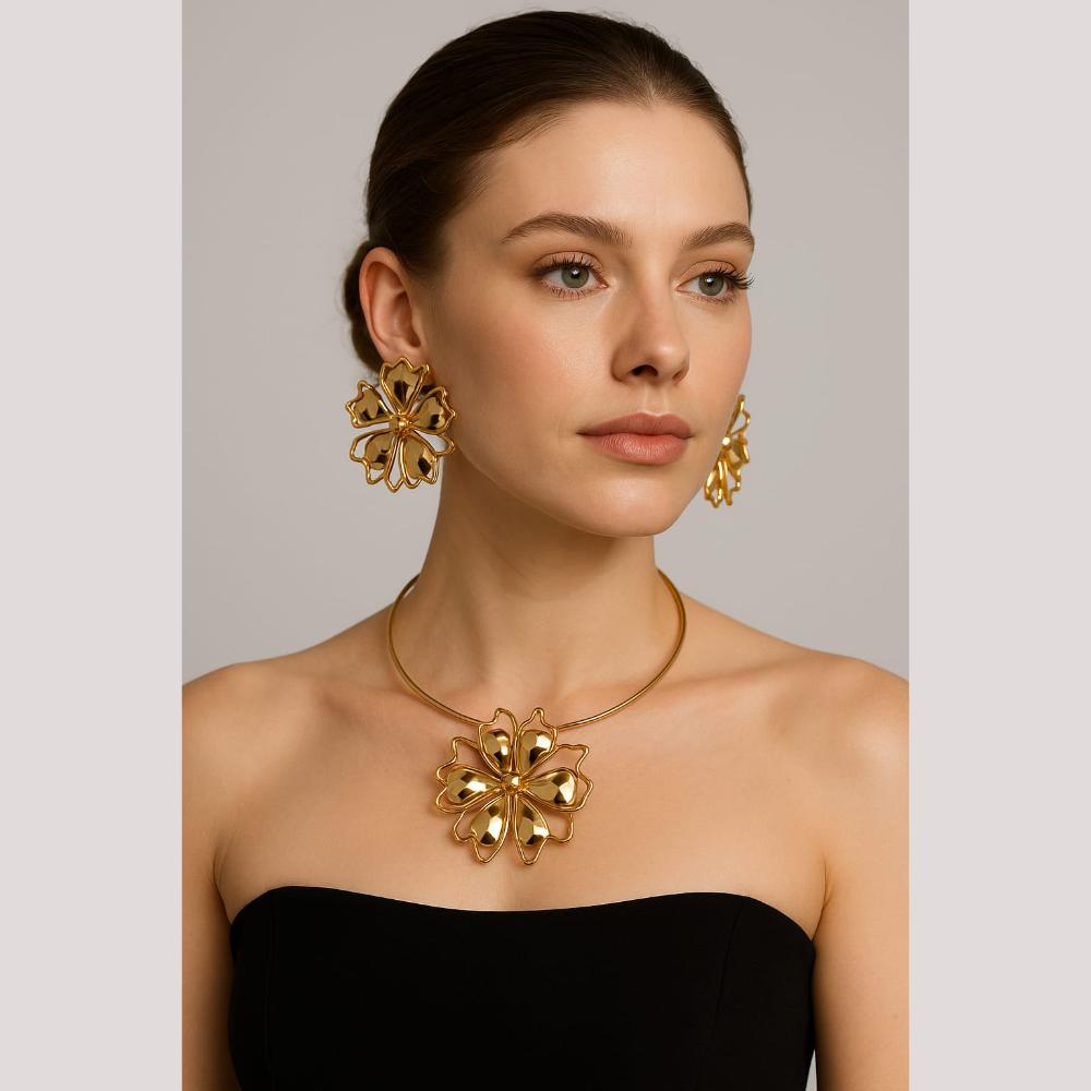 Everlasting Quality Jewels Gold Plated Necklace Set