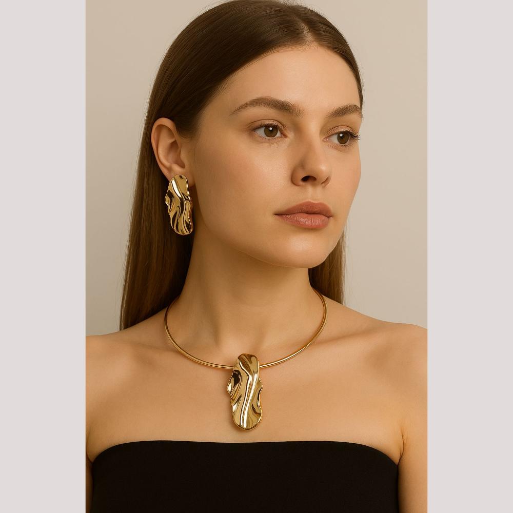 Everlasting Quality Jewels Gold Plated Necklace Set