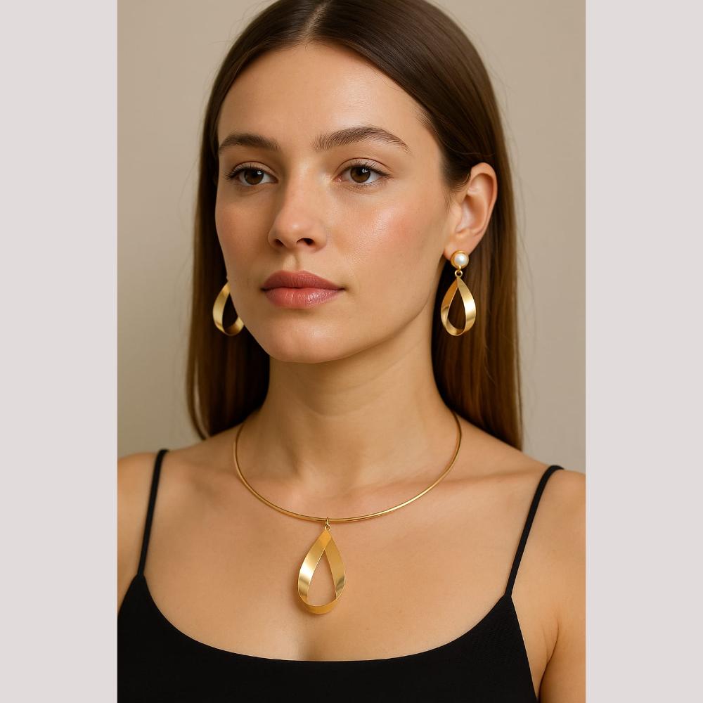 Everlasting Quality Jewels Gold Plated Necklace Set