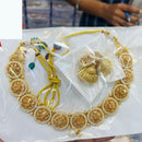 Everlasting Quality Jewels Pearl and Kundan Floral Necklace Set