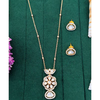 Everlasting Quality Jewels Timeless Polki Kundan And Pearls Long Necklace Set