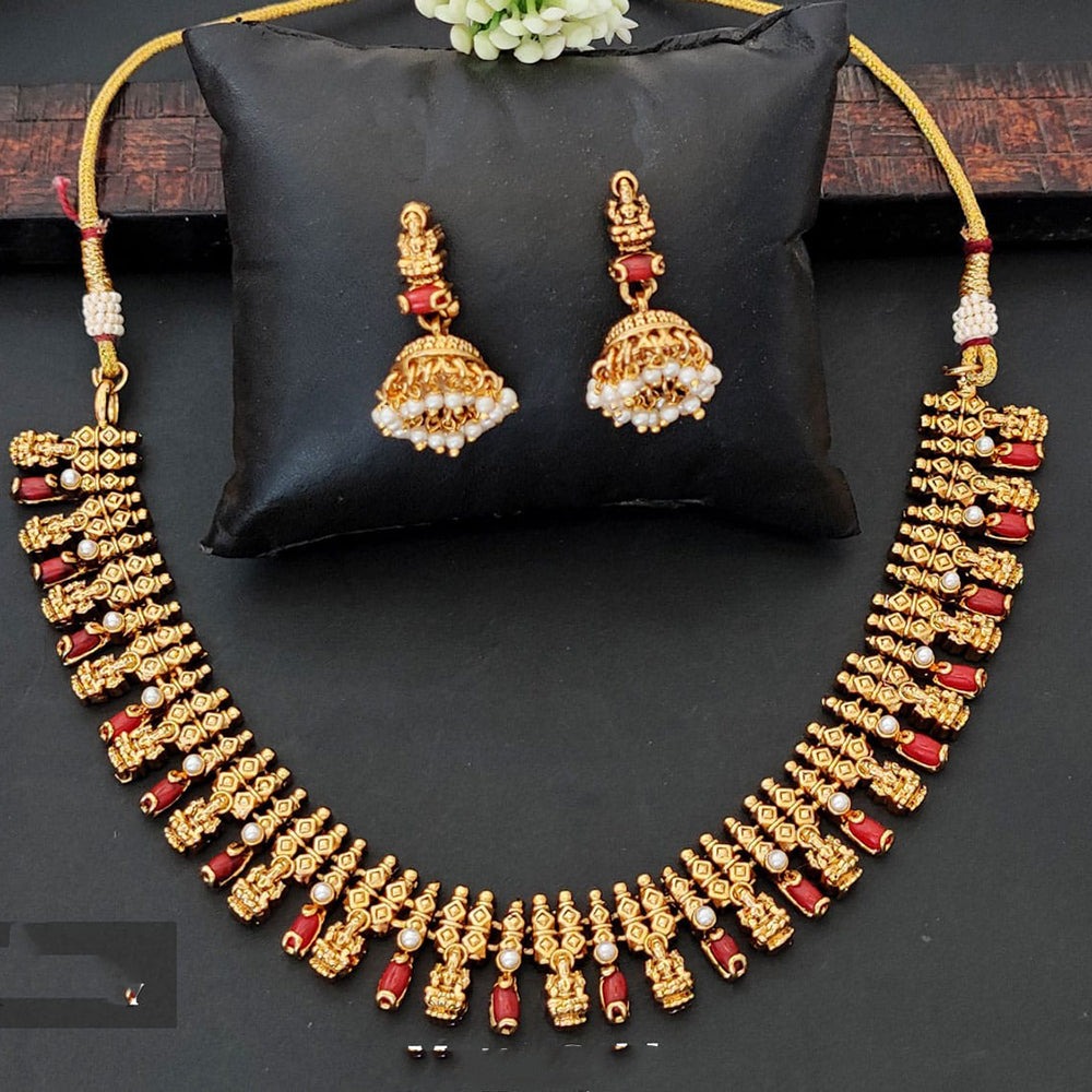 Everlasting Quality Jewels Timeless Pota Stone And Pearl Necklace Set