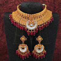 Everlasting Quality Jewels Graceful Kundan and Pearl Necklace Set