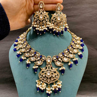 Everlasting Quality Jewels Grand Polki Kundan Statement Necklace Set